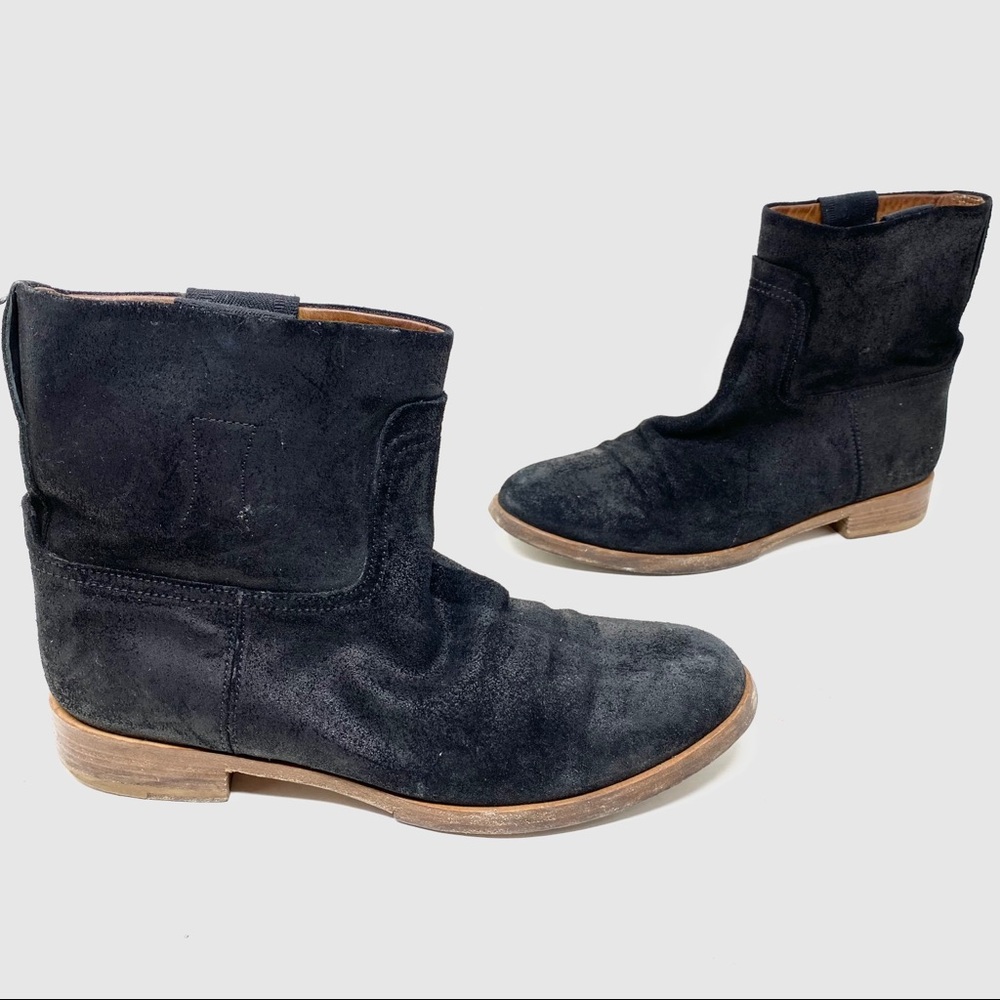 Rag & Bone Holly Coated Moto Ankle Boots 7 38 A8
